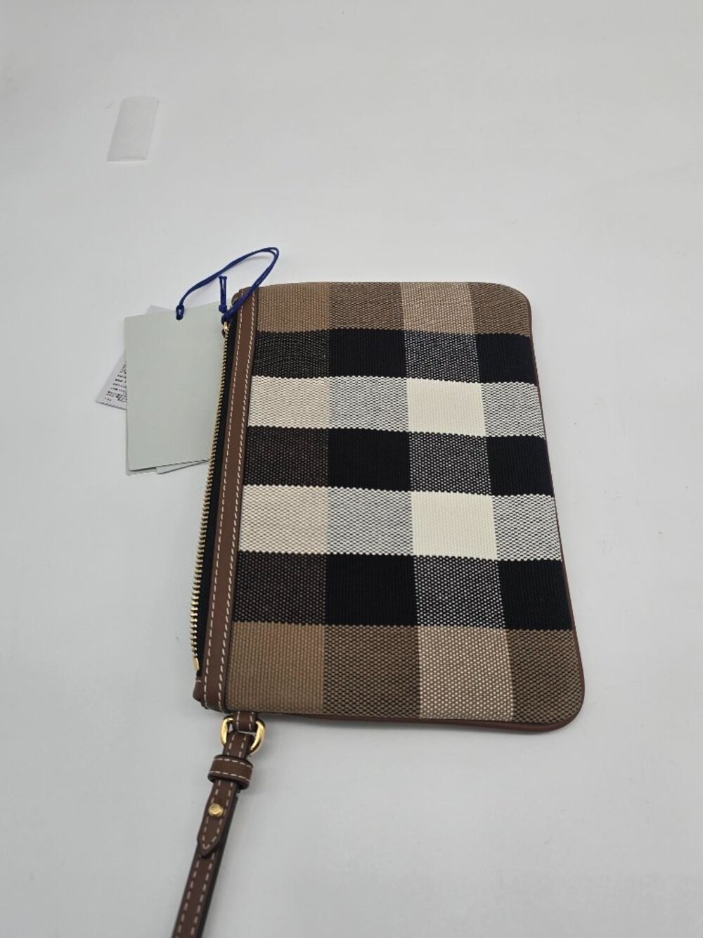 NWT Burberry House Check Canvas Wristlet - Picture 7 of 10
